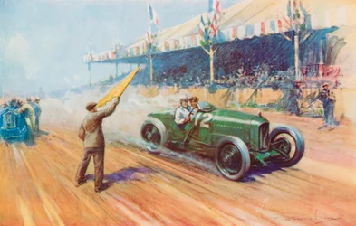 Sir Henry Segrave scoring the first British victory in a Grand Prix with the two-litre Sunbeam on the Tours circuit