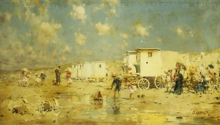 The Beach at Scheveningen, Holland