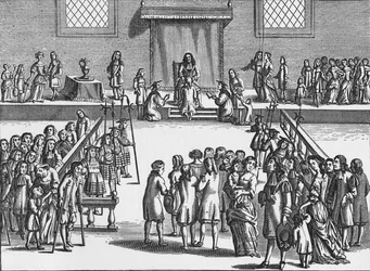 Charles II touching a patient for the King