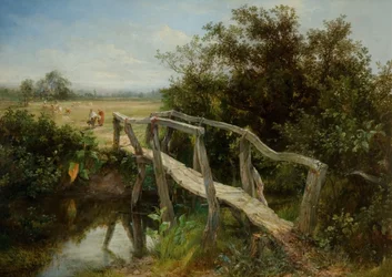 The Old Footbridge Over The River Cole At Yardley, 1890