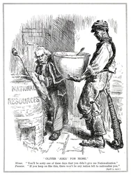 Lloyd George Faces Threats to Strike from the Miners, April, 1920