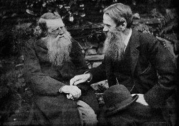Ruskin and Holman Hunt Enjoy a Conversation On Art, c1925