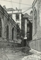 South Side of the Hall at Cliffords Inn in the City of London