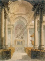 Interior of the Church of St Stephen Walbrook, City of London