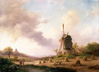 Harvesters in an Extensive Landscape