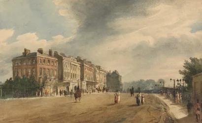 Apsley House and Piccadilly from Hyde Park Corner