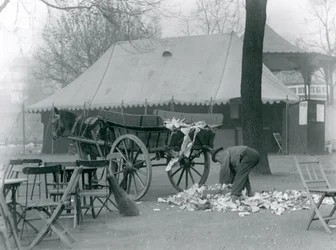 Clearing Up After a Bank Holiday at London Zoo in 1924