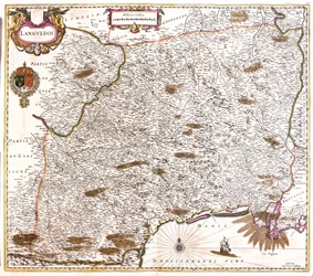 Map of Languedoc, France
