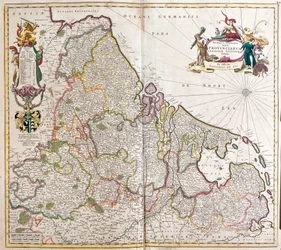 Map of Lower Germany (Germany)