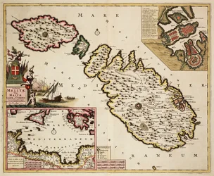 Map of Malta, Gozo and Comino