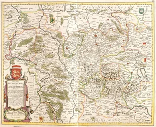 Map of the Duchy of Brunswick (Germany)