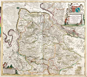Map of the Duchy of Bremen and Verden, Germany