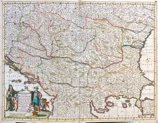 Map of the Kingdom of Hungary (etching)