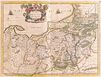 Map of the Kingdom of Prussia (Germany)