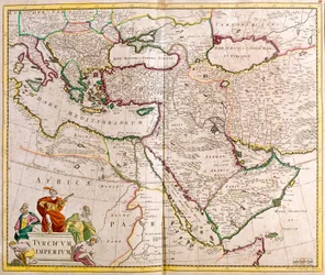 Map of the Turkish Empire