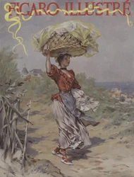 A Biarritz. Cover of Le Figaro Illustre, March 1895