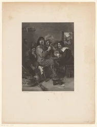 Tavern Interior with Smokers