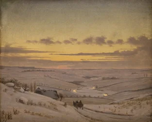 Winter Evening by the Suså River