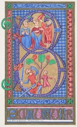 Illuminated Initial B