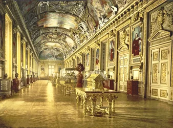 A gallery in the Louvre, Paris