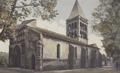 Aillas, Church, Southwest View