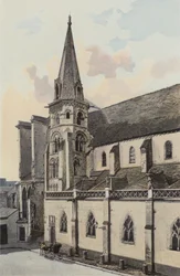 Auxerre, Saint-Eusebe Church, North Lateral Facade