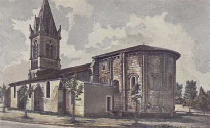 Avensan, Church, Southeast View