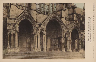Chartres, Eure-et-Loir, Cathédrale, Porche Ensemble
