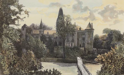 Cleron, View of the Castle
