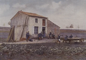 French infantry on manoeuvres