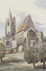 La-Benissons-Dieu, Church, Southeast View