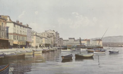 La Seyne, View of the Quay (Small Harbor of Toulon)