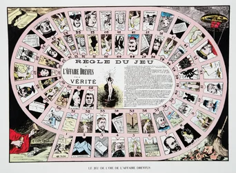 The Game of the Goose of the Dreyfus Affair, from History of the Third Republic, Vol. I, Political History, pub.1933