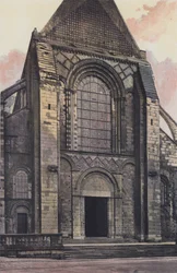 Le Mans, Cathedral, West Facade