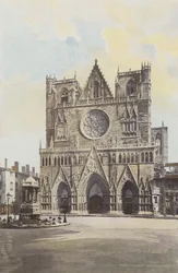 Lyon, Cathedral of St-Jean, West Facade