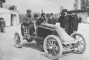 Marcel Renault at the Start of the Race from Paris to Madrid, 1903