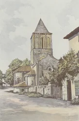 Melle, Saint-Pierre Church, Apse and Bell Tower