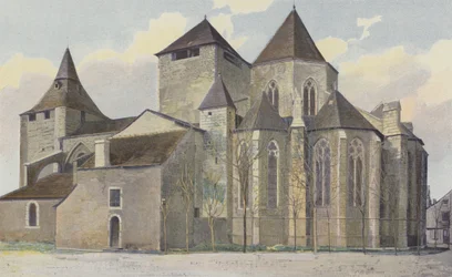 Oloron-Sainte-Marie, Sainte-Marie Church, Southeast View