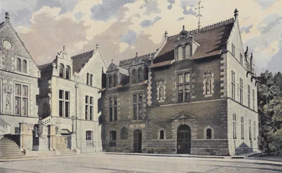 Orleans, City Hall, Main Facade and Right Pavilion