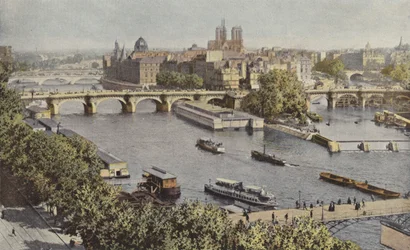 Paris, Pont-Neuf and the Ile de la Cite, View from the Louvre