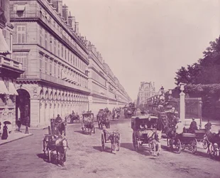Paris: Rue de Rivoli, looking East, from Place de la Concorde