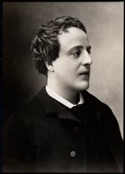 Portrait of Adolphe Leon Willette, French painter, illustrator, caricaturist, and lithographer