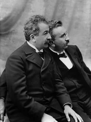 Portrait of Auguste (1862-1954) and Louis Lumiere (1864-1948) c.1920