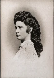 Portrait of Elisabeth of Austria, called Sissi (1837-1898), Empress of Austria and Queen consort of Hungary.