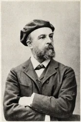 Portrait of Odilon Redon, French painter. Photography