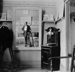Portrait of a Photographer in the Studio of Henri de Toulouse-Lautrec (1864-1901)