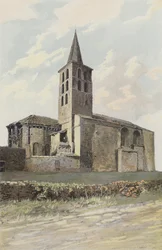 Saint-Papoul, Church, North View
