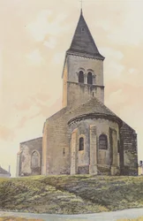 Saint-Paul-de-Varax, Church, West View