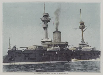 The battleship Formidable in Toulon harbour