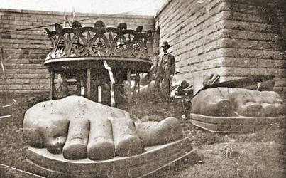 The Construction of the Statue of Liberty (Detail), c.1876